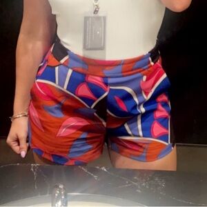 Zara Multicolor High Waist Women's Shorts